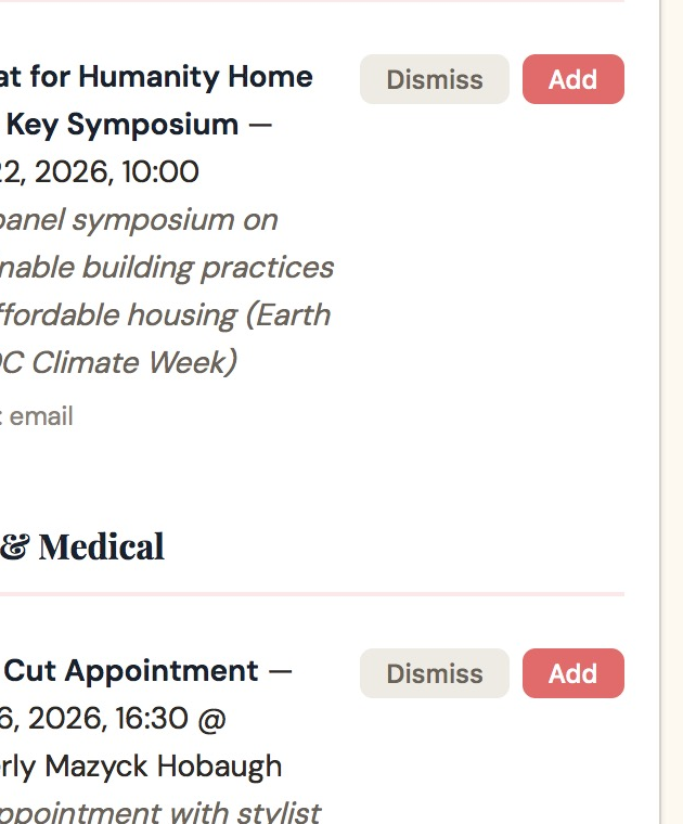 Coparent screenshot
