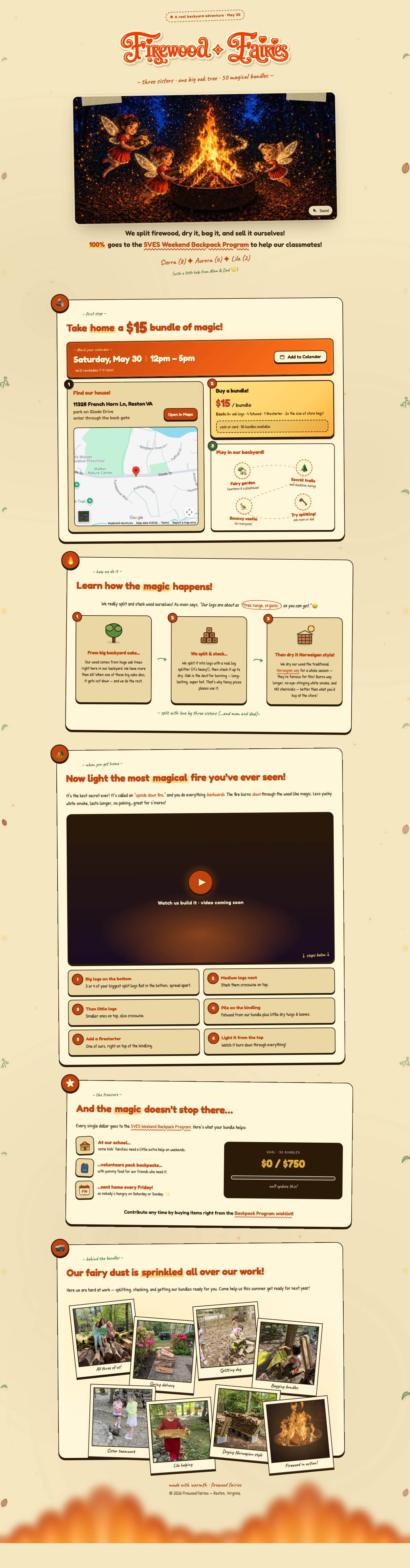 Firewood Fairies web screenshot